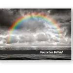Beileidskarte "Regenbogen"