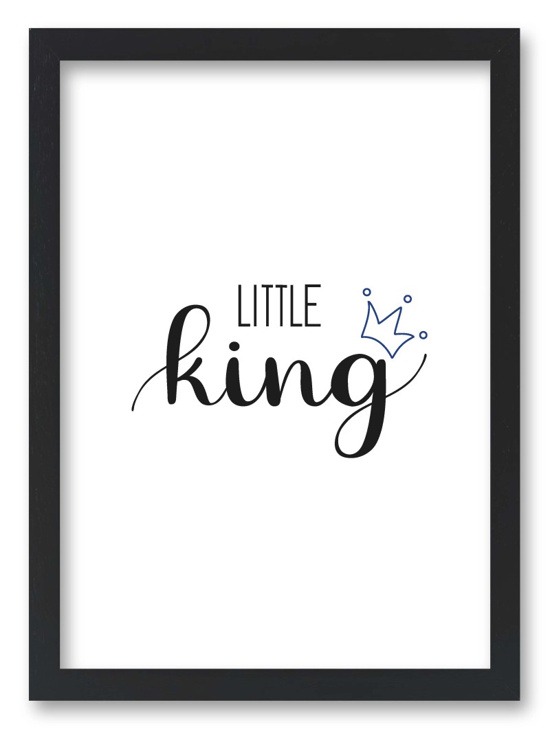 Wandbild little king - blue