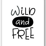 Wandbild wild and free