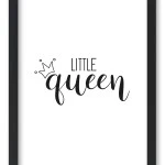 Wandbild little queen - black