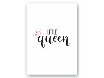 Wandbild little queen - red