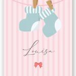 Wandbild personalisierbar Socken "Louisa"