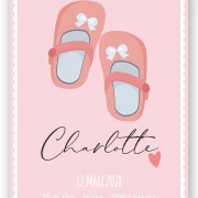 Wandbild personalisierbar Schuhe "Charlotte"