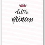 Wandbild "little princess" rosa