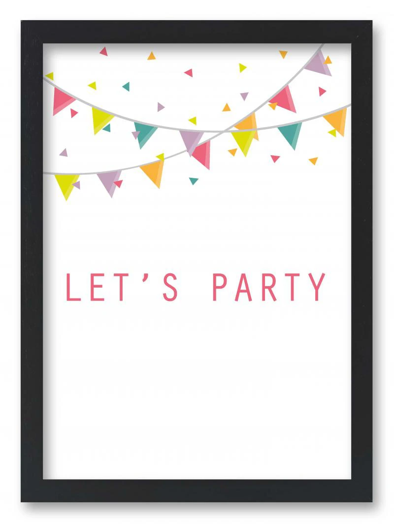 Wandbild "let's party"