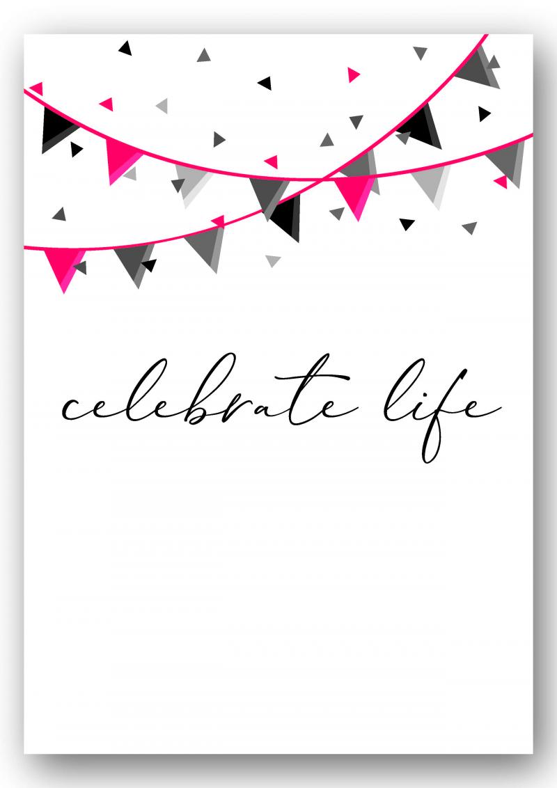 Wandbild "celebrate life"