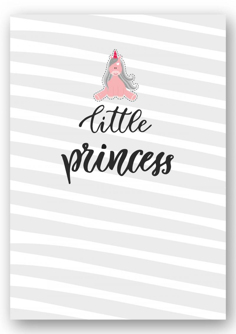 Wandbild "little princess" Einhorn