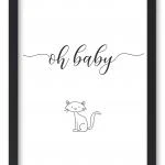Wandbild "oh Baby" mit Katze