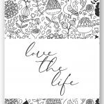Wandbild "love the life"