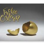 Osterkarte golden Ei